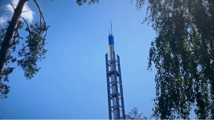 Димохід + мачтова опора + монтаж в Бучі після звільнення