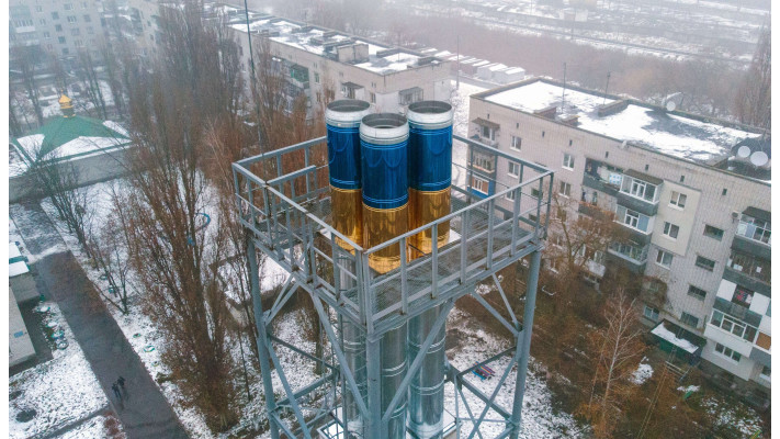 Відео огляд димоходу AISI 304 600/660 мм в Кременчуці